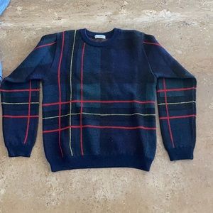 Dolce & Gabbana sweater 100% wool with leather DG